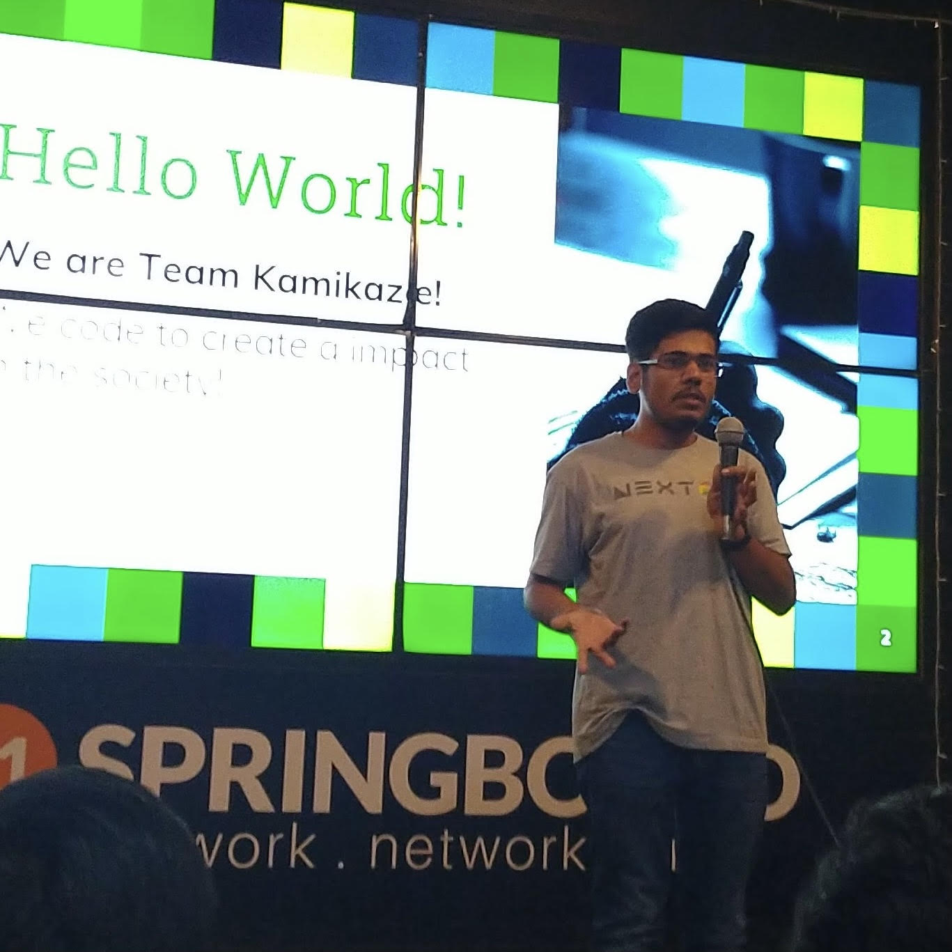 Presenting at UltraHack, 91springboard, New Delhi